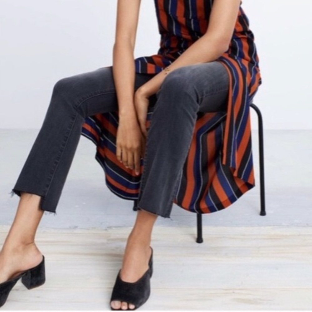 Madewell Beatriz Black Velvet Mules 8